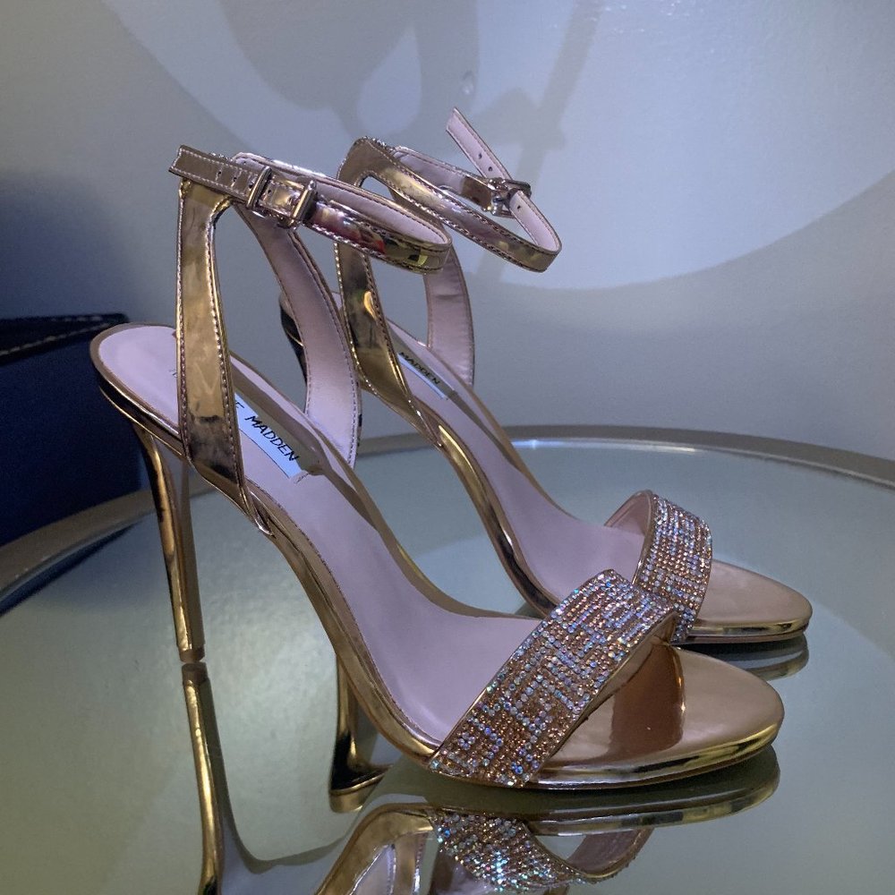 Steve Madden Opentoed Sparkle Heels - FREE SHIPPING